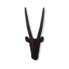 Brown Wooden Antelope Heads Wall Art (Set of 3)