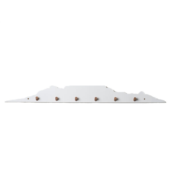 Cape Town Skyline Wall Hooks (White)